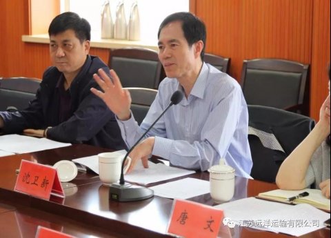 省港口集團(tuán)副總經(jīng)理沈衛(wèi)新一行來(lái)公司調(diào)研