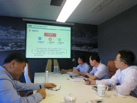 晁陽董事長對新世紀貨運、通海進行調研